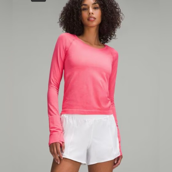 lululemon athletica Tops - Lululemon Athletica Swiftly Tech Long Sleeve 2.0 in Glaze Pink SZ 10 NWT